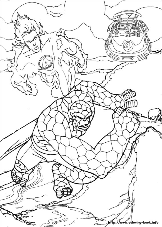 Fantastic Four coloring picture